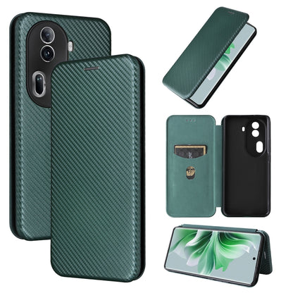 Carbon Fiber Texture Flip Leather Phone Case, For OPPO Reno11 Pro Global, For OPPO Find X7 Ultra, For OPPO A38 4G Global, For OPPO A78 4G