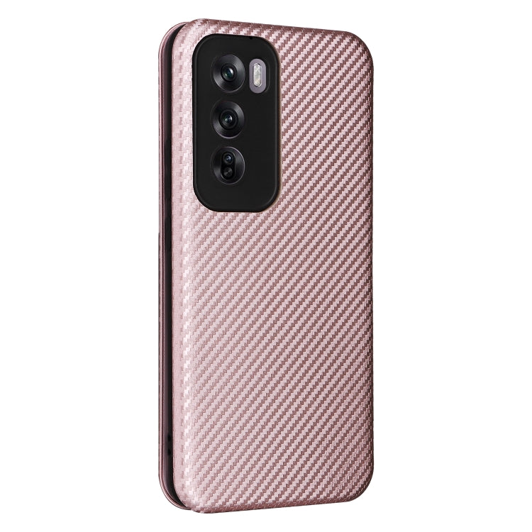 Carbon Fiber Texture Flip Leather Phone Case, For OPPO Reno12 Pro 5G Global, For OPPO Reno12 5G Global, For OPPO A3 Pro Global, For OPPO Reno11 F 5G