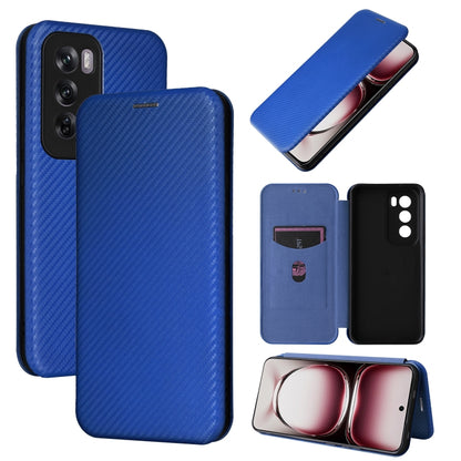 Carbon Fiber Texture Flip Leather Phone Case, For OPPO Reno12 Pro 5G Global, For OPPO Reno12 5G Global, For OPPO A3 Pro Global, For OPPO Reno11 F 5G
