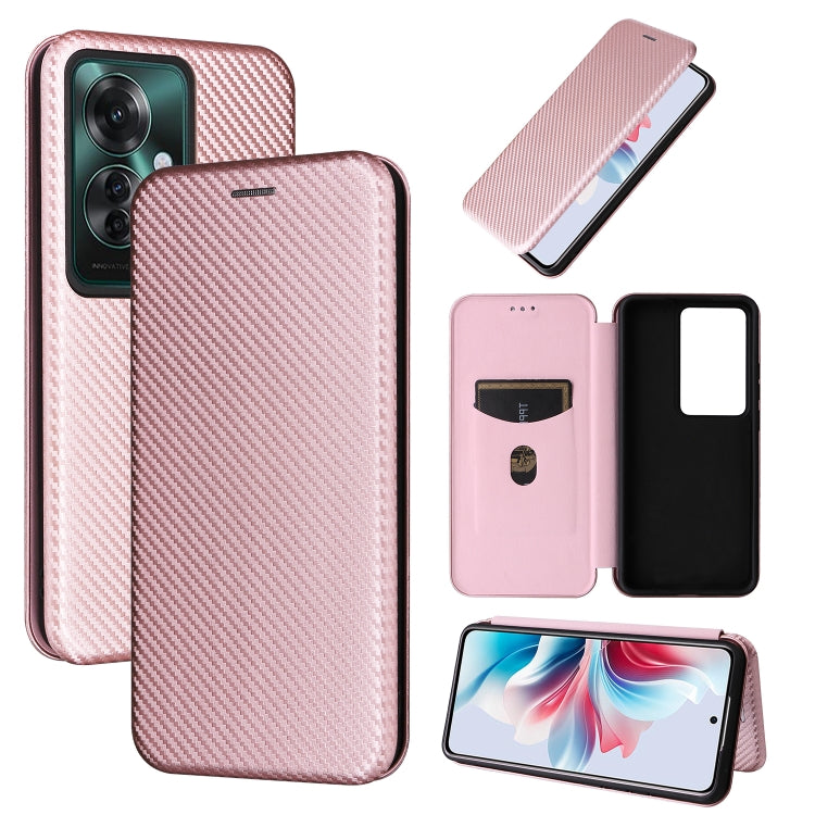 Carbon Fiber Texture Flip Leather Phone Case, For OPPO Find X8, For OPPO A3x 5G India, For OPPO Reno12 F 5G / 4G, For OPPO Reno11 PJH110