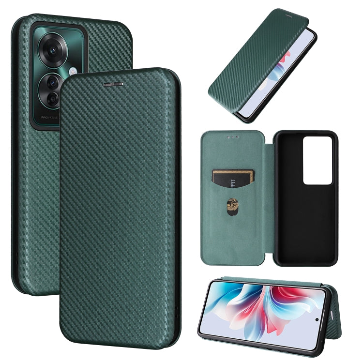 Carbon Fiber Texture Flip Leather Phone Case, For OPPO Find X8, For OPPO A3x 5G India, For OPPO Reno12 F 5G / 4G, For OPPO Reno11 PJH110