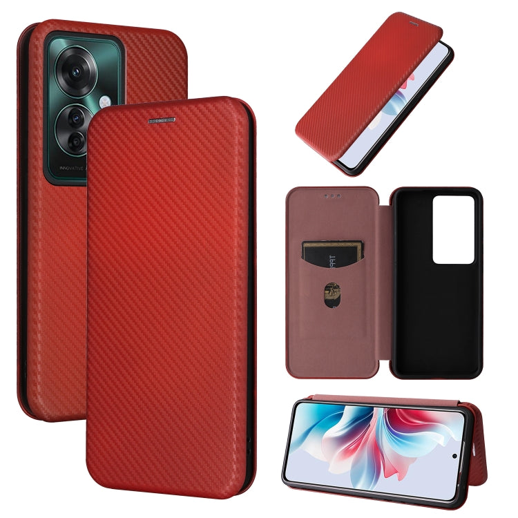 Carbon Fiber Texture Flip Leather Phone Case, For OPPO Find X8, For OPPO A3x 5G India, For OPPO Reno12 F 5G / 4G, For OPPO Reno11 PJH110