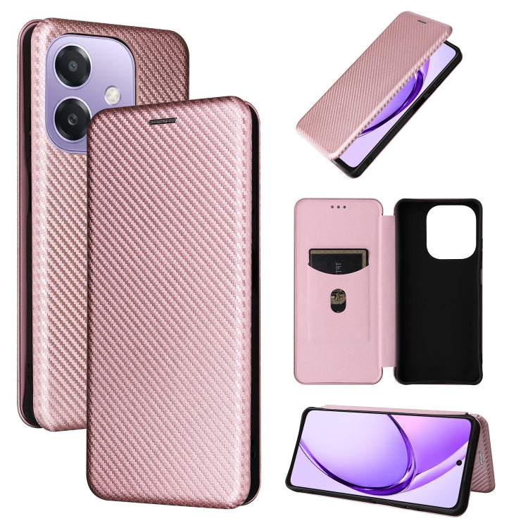 Carbon Fiber Texture Flip Leather Phone Case, For OPPO Find X8, For OPPO A3x 5G India, For OPPO Reno12 F 5G / 4G, For OPPO Reno11 PJH110