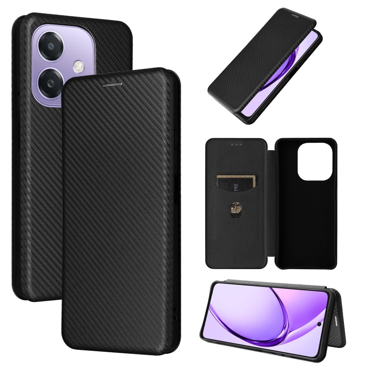 Carbon Fiber Texture Flip Leather Phone Case, For OPPO Find X8, For OPPO A3x 5G India, For OPPO Reno12 F 5G / 4G, For OPPO Reno11 PJH110