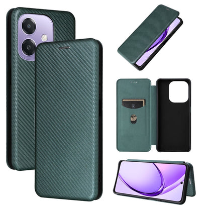 Carbon Fiber Texture Flip Leather Phone Case, For OPPO Find X8, For OPPO A3x 5G India, For OPPO Reno12 F 5G / 4G, For OPPO Reno11 PJH110