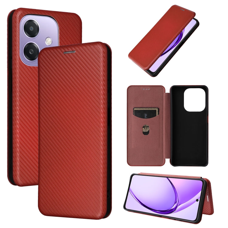 Carbon Fiber Texture Flip Leather Phone Case, For OPPO Find X8, For OPPO A3x 5G India, For OPPO Reno12 F 5G / 4G, For OPPO Reno11 PJH110