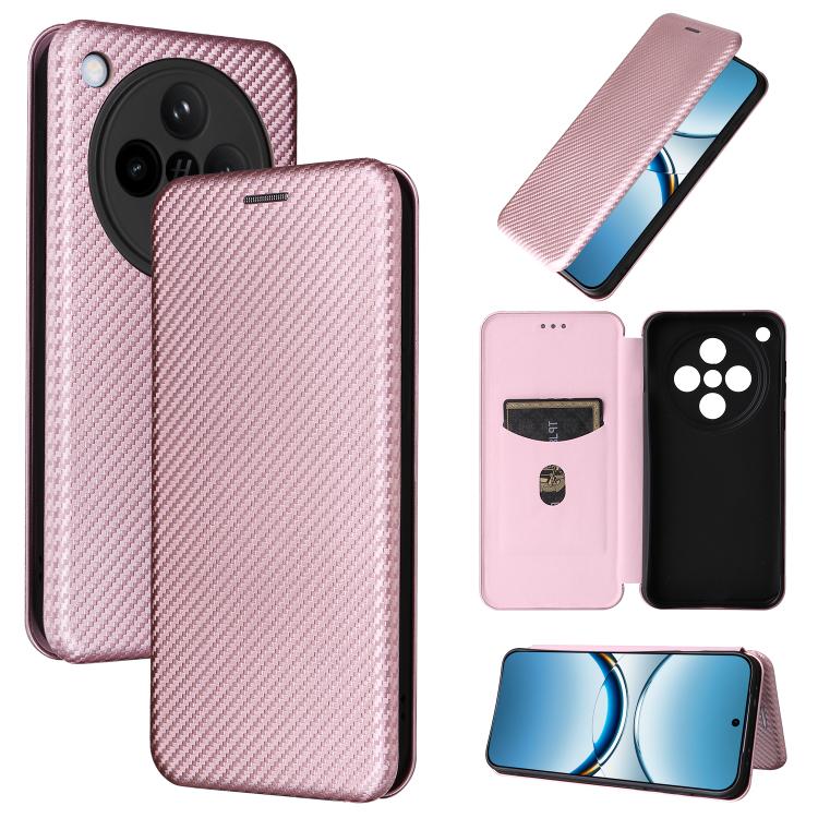 Carbon Fiber Texture Flip Leather Phone Case, For OPPO Find X8, For OPPO A3x 5G India, For OPPO Reno12 F 5G / 4G, For OPPO Reno11 PJH110