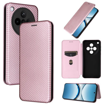 Carbon Fiber Texture Flip Leather Phone Case, For OPPO Find X8, For OPPO A3x 5G India, For OPPO Reno12 F 5G / 4G, For OPPO Reno11 PJH110
