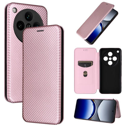 Carbon Fiber Texture Flip Leather Phone Case, For OPPO A1 5G, For OPPO Find X8 Pro, For OPPO A79 5G
