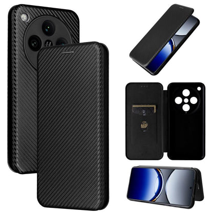 Carbon Fiber Texture Flip Leather Phone Case, For OPPO A1 5G, For OPPO Find X8 Pro, For OPPO A79 5G