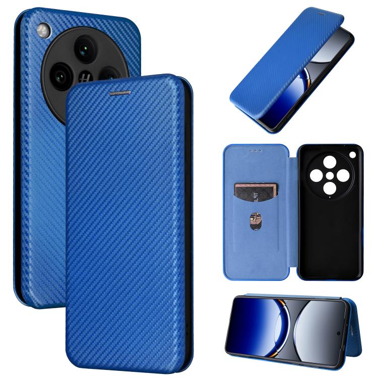 Carbon Fiber Texture Flip Leather Phone Case, For OPPO A1 5G, For OPPO Find X8 Pro, For OPPO A79 5G