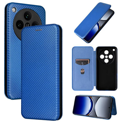 Carbon Fiber Texture Flip Leather Phone Case, For OPPO A1 5G, For OPPO Find X8 Pro, For OPPO A79 5G