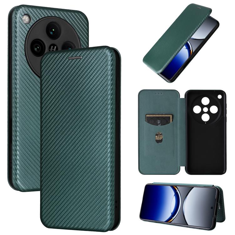 Carbon Fiber Texture Flip Leather Phone Case, For OPPO A1 5G, For OPPO Find X8 Pro, For OPPO A79 5G
