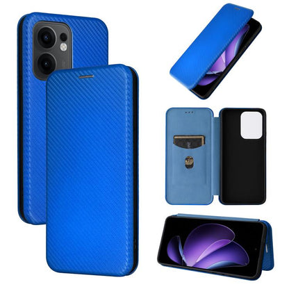 Carbon Fiber Texture Flip Leather Phone Case, For OPPO F29 5G, For OPPO A5 Pro 5G Global, For OPPO Reno13 5G Global, For OPPO Reno13 F 5G