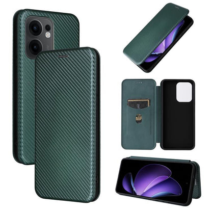 Carbon Fiber Texture Flip Leather Phone Case, For OPPO F29 5G, For OPPO A5 Pro 5G Global, For OPPO Reno13 5G Global, For OPPO Reno13 F 5G