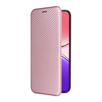 Carbon Fiber Texture Flip Leather Phone Case, For OPPO F29 5G, For OPPO A5 Pro 5G Global, For OPPO Reno13 5G Global, For OPPO Reno13 F 5G