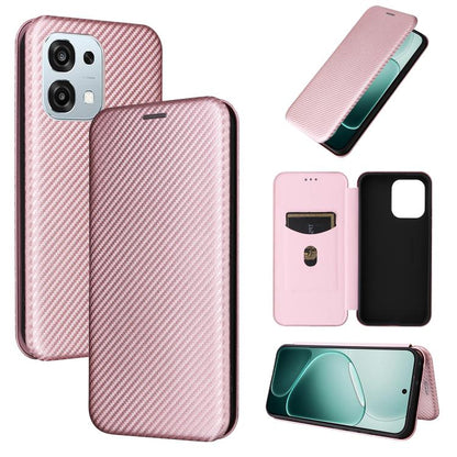 Carbon Fiber Texture Flip Leather Phone Case, For OPPO Find X9, For OPPO A6 Pro 5G Global, For OPPO Find X9 Pro, For OPPO Reno14 Global / Reno14 F