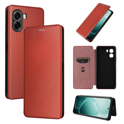 Carbon Fiber Texture Flip Leather Phone Case, For OPPO Reno15 F 5G, For OPPO Reno15 Pro Max 5G Global, For OPPO A6x 5G / 4G, For OPPO Reno15 5G Global