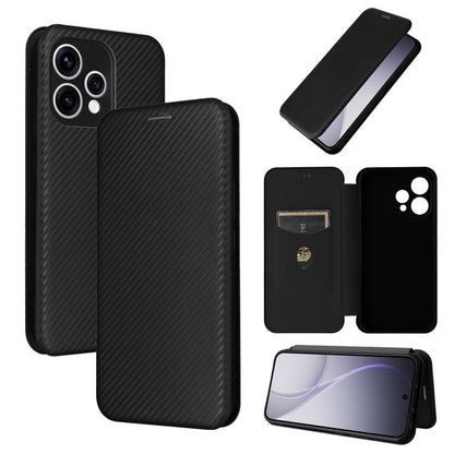 Carbon Fiber Texture Flip Leather Phone Case, For OPPO Reno15 F 5G, For OPPO Reno15 Pro Max 5G Global, For OPPO A6x 5G / 4G, For OPPO Reno15 5G Global