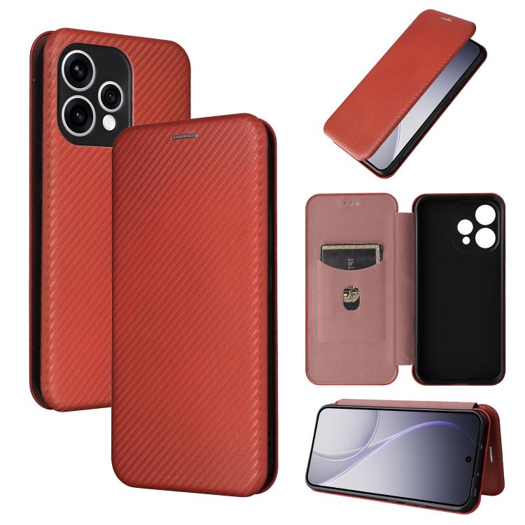 Carbon Fiber Texture Flip Leather Phone Case, For OPPO Reno15 F 5G, For OPPO Reno15 Pro Max 5G Global, For OPPO A6x 5G / 4G, For OPPO Reno15 5G Global