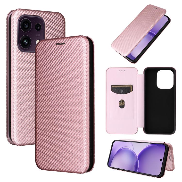 Carbon Fiber Texture Flip Leather Phone Case, For OPPO Reno16 F 5G / Reno16 FS 5G, For OPPO Reno15 A 5G, For OPPO Reno16 / Reno16 Pro 5G Global, For OPPO Find X9 Ultra