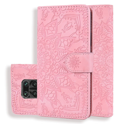 Embossed Sunflower Pattern Horizontal Flip PU Leather Case with Holder & Card Slots & Wallet & Lanyard, For Xiaomi Redmi Note 9s, For  Xiaomi Redmi Note 9 Pro, For Xiaomi Redmi Note 9 Pro Max, For Xiaomi Mi CC9 Pro / Mi Note 10 / Mi Note 10 Pro        ...