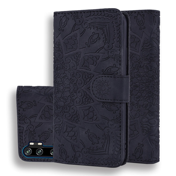 Embossed Sunflower Pattern Horizontal Flip PU Leather Case with Holder & Card Slots & Wallet & Lanyard, For Xiaomi Redmi Note 9s, For  Xiaomi Redmi Note 9 Pro, For Xiaomi Redmi Note 9 Pro Max, For Xiaomi Mi CC9 Pro / Mi Note 10 / Mi Note 10 Pro        ...