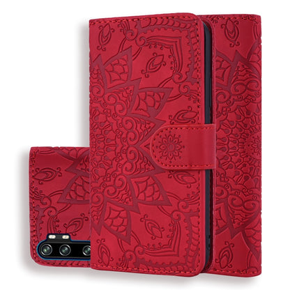 Embossed Sunflower Pattern Horizontal Flip PU Leather Case with Holder & Card Slots & Wallet & Lanyard, For Xiaomi Redmi Note 9s, For  Xiaomi Redmi Note 9 Pro, For Xiaomi Redmi Note 9 Pro Max, For Xiaomi Mi CC9 Pro / Mi Note 10 / Mi Note 10 Pro        ...