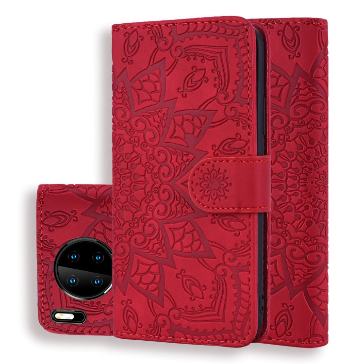 Embossed Sunflower Pattern Horizontal Flip PU Leather Case with Holder & Card Slots & Wallet & Lanyard, For Xiaomi Redmi Note 9s, For  Xiaomi Redmi Note 9 Pro, For Xiaomi Redmi Note 9 Pro Max, For Xiaomi Mi CC9 Pro / Mi Note 10 / Mi Note 10 Pro        ...