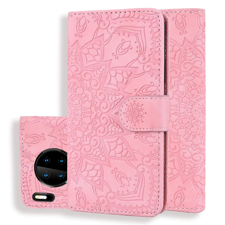 Embossed Sunflower Pattern Horizontal Flip PU Leather Case with Holder & Card Slots & Wallet & Lanyard, For Xiaomi Redmi Note 9s, For  Xiaomi Redmi Note 9 Pro, For Xiaomi Redmi Note 9 Pro Max, For Xiaomi Mi CC9 Pro / Mi Note 10 / Mi Note 10 Pro        ...