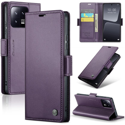CaseMe 023 Butterfly Buckle Litchi Texture RFID Anti-theft Leather Phone Case, For Xiaomi 13 Pro, For Xiaomi 13, For Xiaomi 12T /12T Pro/Redmi K50 Ultra, For Xiaomi 12 / 12X / 12S