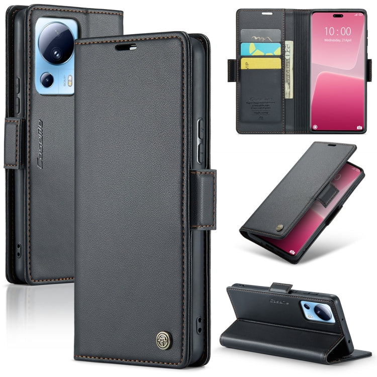 CaseMe 023 Butterfly Buckle Litchi Texture RFID Anti-theft Leather Phone Case, For Xiaomi Poco X5 Pro 5G, For Xiaomi Poco X5 5G, For Xiaomi Redmi 11A/12C, For Xiaomi 13 Lite
