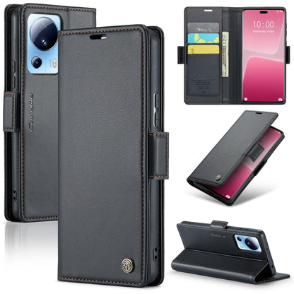 CaseMe 023 Butterfly Buckle Litchi Texture RFID Anti-theft Leather Phone Case, For Xiaomi Poco X5 Pro 5G, For Xiaomi Poco X5 5G, For Xiaomi Redmi 11A/12C, For Xiaomi 13 Lite