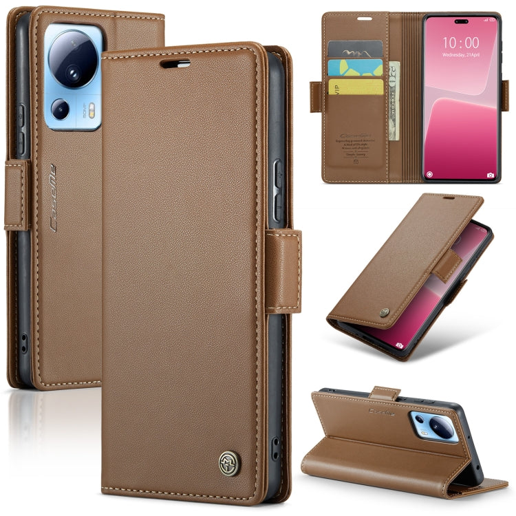 CaseMe 023 Butterfly Buckle Litchi Texture RFID Anti-theft Leather Phone Case, For Xiaomi Poco X5 Pro 5G, For Xiaomi Poco X5 5G, For Xiaomi Redmi 11A/12C, For Xiaomi 13 Lite