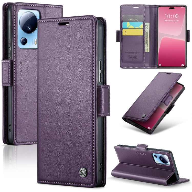 CaseMe 023 Butterfly Buckle Litchi Texture RFID Anti-theft Leather Phone Case, For Xiaomi Poco X5 Pro 5G, For Xiaomi Poco X5 5G, For Xiaomi Redmi 11A/12C, For Xiaomi 13 Lite