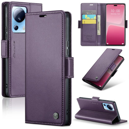 CaseMe 023 Butterfly Buckle Litchi Texture RFID Anti-theft Leather Phone Case, For Xiaomi Poco X5 Pro 5G, For Xiaomi Poco X5 5G, For Xiaomi Redmi 11A/12C, For Xiaomi 13 Lite