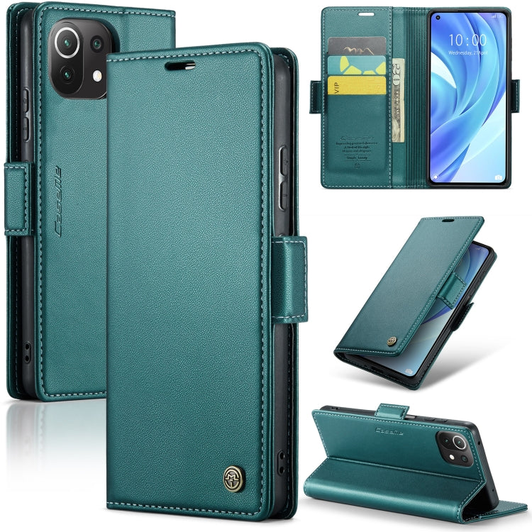 CaseMe 023 Butterfly Buckle Litchi Texture RFID Anti-theft Leather Phone Case, For Xiaomi Redmi Note 11 Pro 5G Global, For Xiaomi Redmi Note 11 4G Global, For Xiaomi 11T / 11T Pro, For Xiaomi Mi 11 Lite