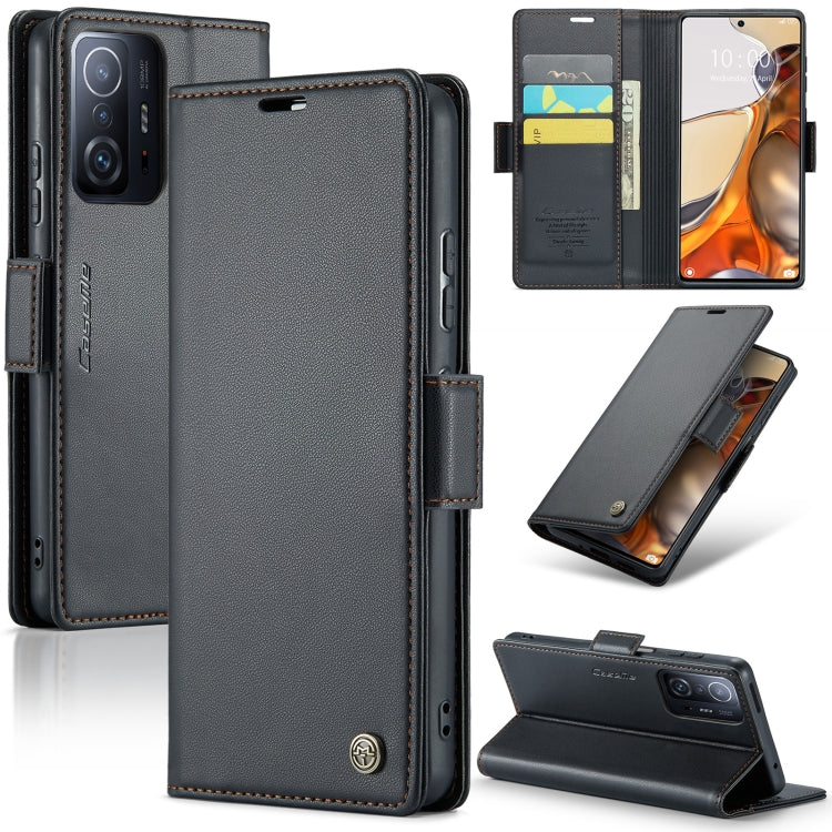 CaseMe 023 Butterfly Buckle Litchi Texture RFID Anti-theft Leather Phone Case, For Xiaomi Redmi Note 11 Pro 5G Global, For Xiaomi Redmi Note 11 4G Global, For Xiaomi 11T / 11T Pro, For Xiaomi Mi 11 Lite