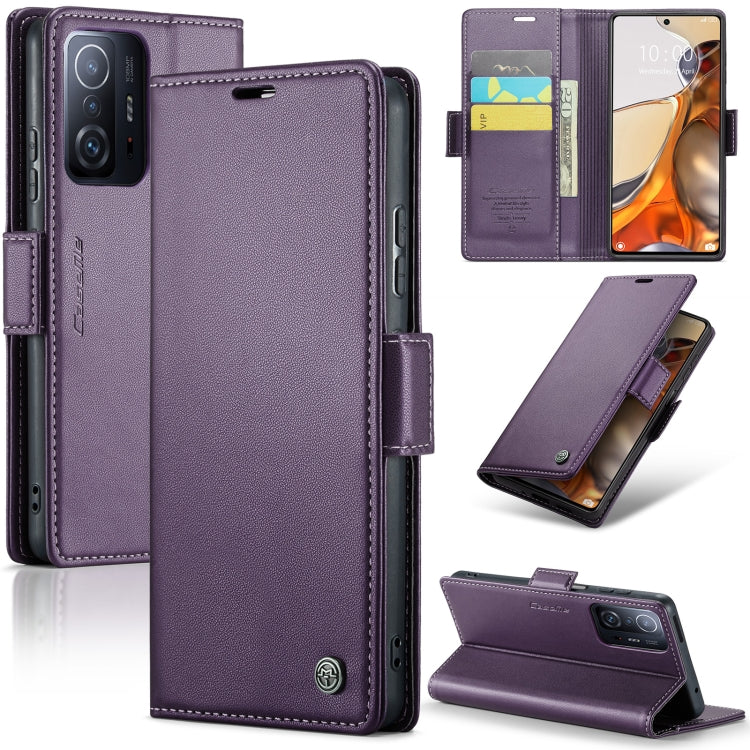 CaseMe 023 Butterfly Buckle Litchi Texture RFID Anti-theft Leather Phone Case, For Xiaomi Redmi Note 11 Pro 5G Global, For Xiaomi Redmi Note 11 4G Global, For Xiaomi 11T / 11T Pro, For Xiaomi Mi 11 Lite