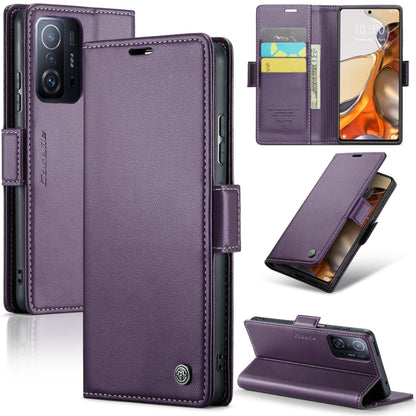 CaseMe 023 Butterfly Buckle Litchi Texture RFID Anti-theft Leather Phone Case, For Xiaomi Redmi Note 11 Pro 5G Global, For Xiaomi Redmi Note 11 4G Global, For Xiaomi 11T / 11T Pro, For Xiaomi Mi 11 Lite