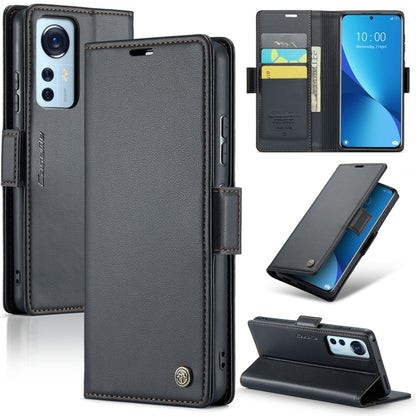 CaseMe 023 Butterfly Buckle Litchi Texture RFID Anti-theft Leather Phone Case, For Xiaomi 13 Pro, For Xiaomi 13, For Xiaomi 12T /12T Pro/Redmi K50 Ultra, For Xiaomi 12 / 12X / 12S