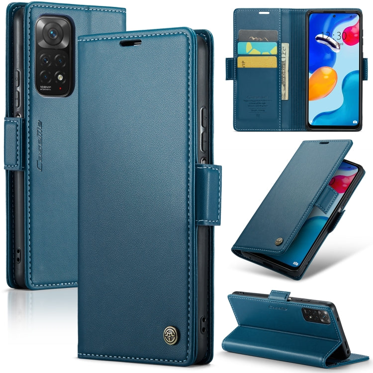 CaseMe 023 Butterfly Buckle Litchi Texture RFID Anti-theft Leather Phone Case, For Xiaomi Redmi Note 11 Pro 5G Global, For Xiaomi Redmi Note 11 4G Global, For Xiaomi 11T / 11T Pro, For Xiaomi Mi 11 Lite