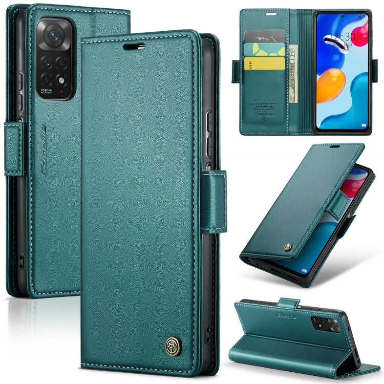 CaseMe 023 Butterfly Buckle Litchi Texture RFID Anti-theft Leather Phone Case, For Xiaomi Redmi Note 11 Pro 5G Global, For Xiaomi Redmi Note 11 4G Global, For Xiaomi 11T / 11T Pro, For Xiaomi Mi 11 Lite