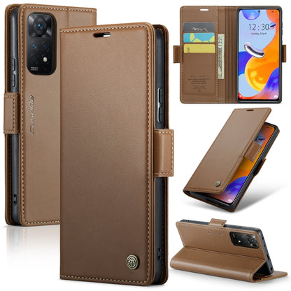 CaseMe 023 Butterfly Buckle Litchi Texture RFID Anti-theft Leather Phone Case, For Xiaomi Redmi Note 11 Pro 5G Global, For Xiaomi Redmi Note 11 4G Global, For Xiaomi 11T / 11T Pro, For Xiaomi Mi 11 Lite