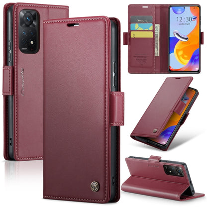 CaseMe 023 Butterfly Buckle Litchi Texture RFID Anti-theft Leather Phone Case, For Xiaomi Redmi Note 11 Pro 5G Global, For Xiaomi Redmi Note 11 4G Global, For Xiaomi 11T / 11T Pro, For Xiaomi Mi 11 Lite