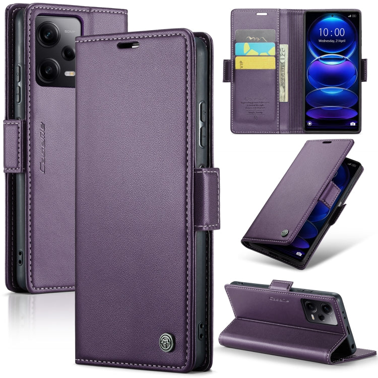CaseMe 023 Butterfly Buckle Litchi Texture RFID Anti-theft Leather Phone Case, For Xiaomi Poco X5 Pro 5G, For Xiaomi Poco X5 5G, For Xiaomi Redmi 11A/12C, For Xiaomi 13 Lite