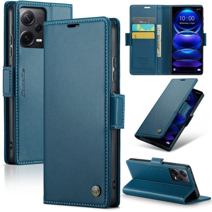 CaseMe 023 Butterfly Buckle Litchi Texture RFID Anti-theft Leather Phone Case, For Xiaomi 13T/13T Pro, For Xiaomi Poco F5 5G/Redmi Note 12 Turbo 5G, For Xiaomi Redmi Note 12 4G Global, For Xiaomi Redmi Note 12 Pro+ 5G Global