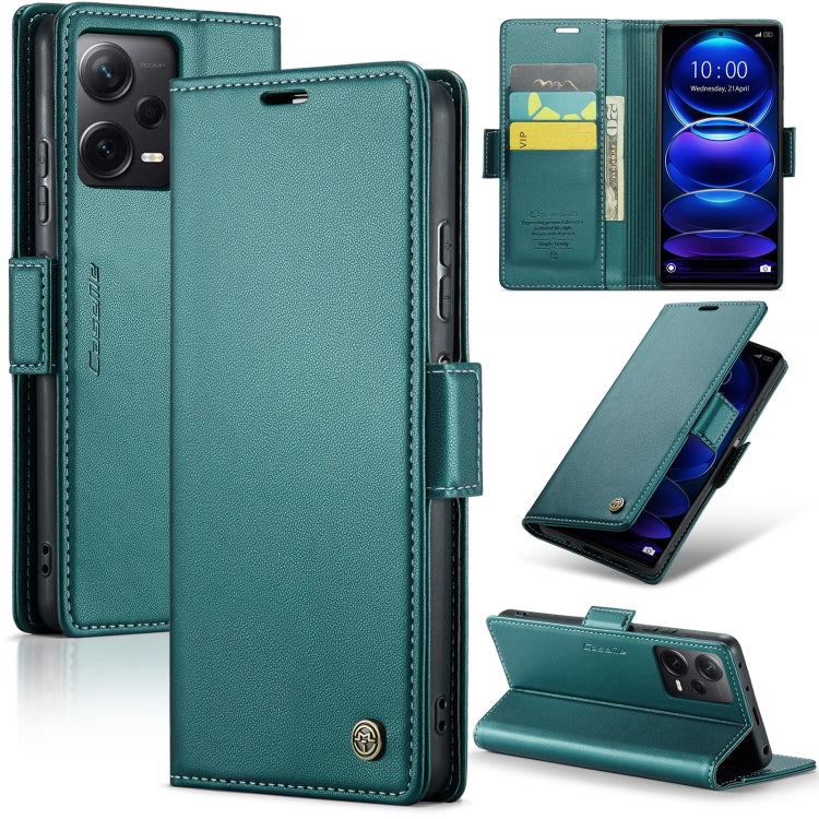 CaseMe 023 Butterfly Buckle Litchi Texture RFID Anti-theft Leather Phone Case, For Xiaomi 13T/13T Pro, For Xiaomi Poco F5 5G/Redmi Note 12 Turbo 5G, For Xiaomi Redmi Note 12 4G Global, For Xiaomi Redmi Note 12 Pro+ 5G Global
