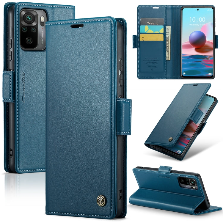 CaseMe 023 Butterfly Buckle Litchi Texture RFID Anti-theft Leather Phone Case, For Xiaomi Redmi Note 10 4G/Note 10S, For Xiaomi Redmi Note 10 Pro Max, For Xiaomi Mi 10T 5G／10T Pro 5G, For Xiaomi Redmi Note 9S/Note 9 Pro/Note 9 Pro Max