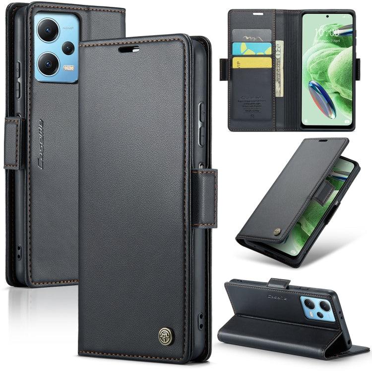 CaseMe 023 Butterfly Buckle Litchi Texture RFID Anti-theft Leather Phone Case, For Xiaomi Poco X5 Pro 5G, For Xiaomi Poco X5 5G, For Xiaomi Redmi 11A/12C, For Xiaomi 13 Lite